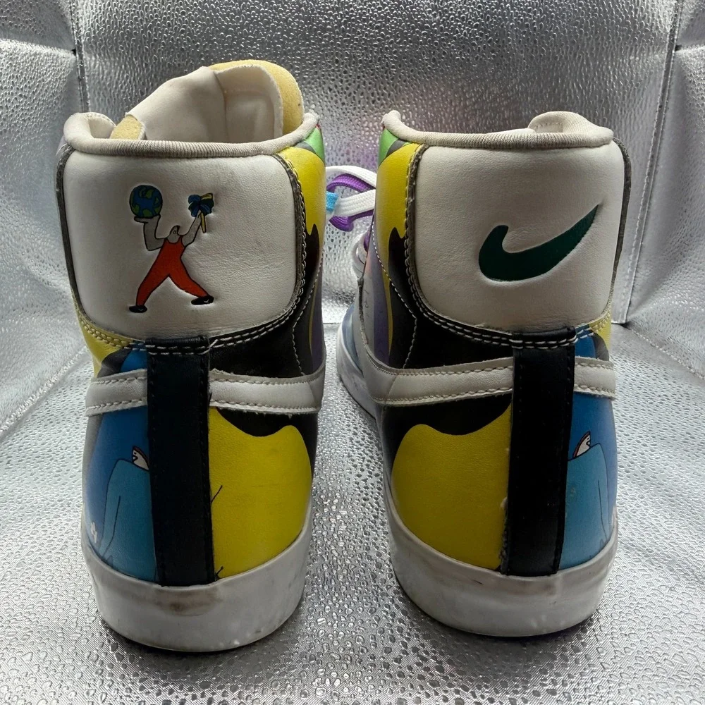 Size 10.5 Nike Flyleather Blazer Mid '77 QS 'Ruohan Wang' Mens Shoes CZ3775-900‎